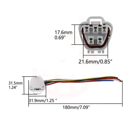 Conector electrónico de bomba de combustible de 5 pines, enchufe de arnés de cableado para Toyota Hyundai Kia Lexus Mazda Mitsubishi 90980-11077 7283-1052-10