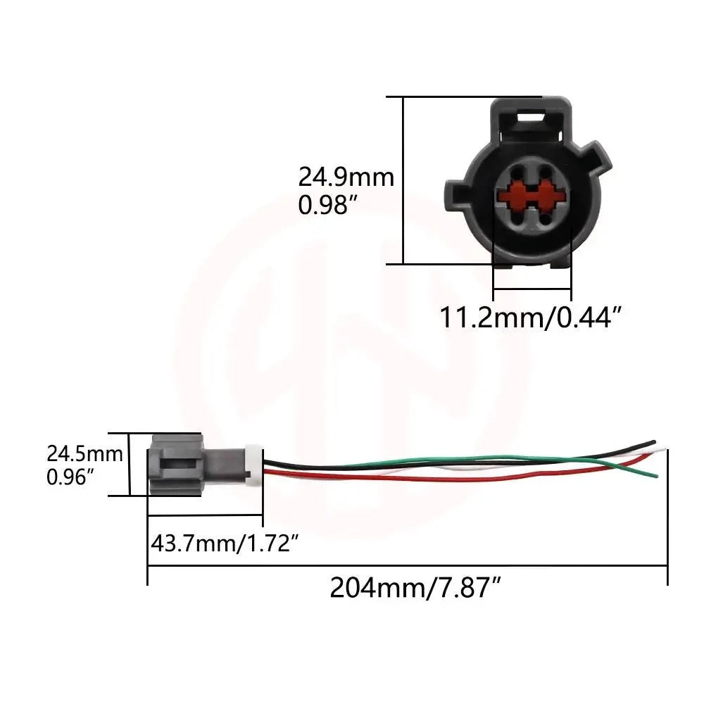 Conector de Sensor de posición de cigüeñal de 4 pines, cableado, arnés de coleta, enchufe para Ford Ranger Mustang Mazda B2300 Mercury 1989-1994 2.3L