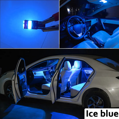 Kit de Luces LED Canbus para Interior de Cúpula y Mapa de 14Pcs Bombillas LED para Mazda RX-8 RX8 2004 2005 2006 2007 2008 2009 2010 2011 Lámpara de Visera Solar