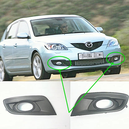 Cubierta de rejilla de lámpara antiniebla neblinero para Mazda 3 2004-2010 BK hatchback 1,6