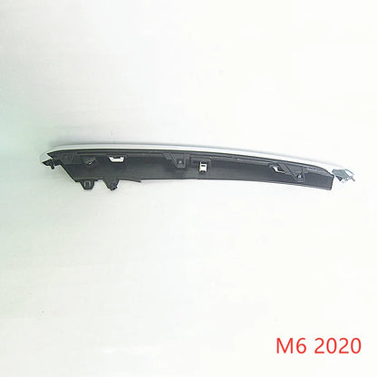 Soporte de rejilla de parachoques con bisel moldura adorno plateado cromado para Mazda 6 2019-2021