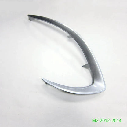 Rejilla DE parachoques delantero cubierta DE luz antiniebla, embellecedor plateado para Mazda 2 2012-2013 50-C22