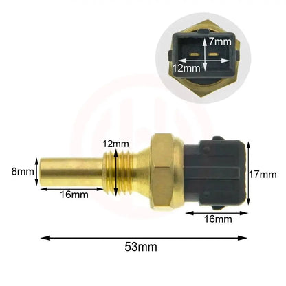 Sensor de temperatura del refrigerante de agua compatible con Toyota Corolla Camry Daihatsu Charade Mazda 280130058 / 280130063 / 34716 / 35825 / 3922022010