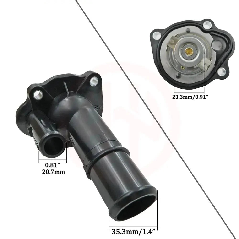 Conjunto de termostato de refrigerante de motor, salida de agua para Mazda 3 5 MX-5 Sport Miata 2007-2015 LF70-15-170