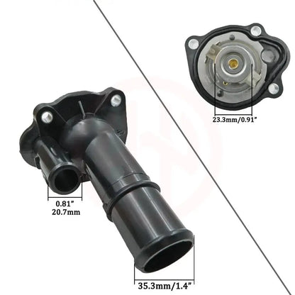 Conjunto de termostato de refrigerante de motor, salida de agua para Mazda 3 5 MX-5 Sport Miata 2007-2015 LF70-15-170