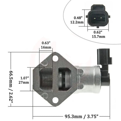 válvula de control de aire inactivo compatible con Mazda 3 Mazda 5 Ford ZJ01-20-660 3F1Z9F715AA 3F1E9F715AB 3F1E9F715AC 100772 ZJ0120660