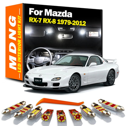 Kit de Luces LED Canbus para luces interiores de lectura de maletero y lámpara de matrícula para Mazda RX-7 RX7 RX-8 RX8 1979-2008 2009 2010 2011 2012.