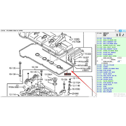 Junta Empaquetadura Tapa Valvulas para Mazda2 Demio 1.3L 1.5L Mazda3 1.6L 2004-2018 BK BL BM BN ZJ01-10-235