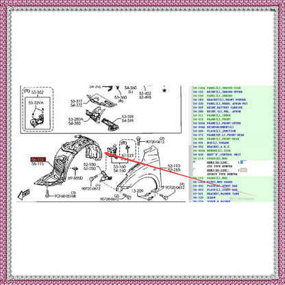 Guardafango Guardabarro Delantero Izquierdo derecho para Mazda 3 2008-2012 BL BBM4-56-130 / BBM4-56-140