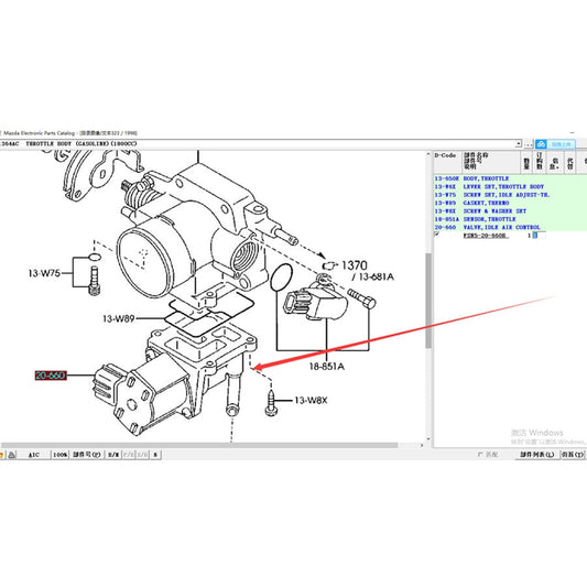 IAC Idle Valve for Mazda 323 Family protege BJ Motor 1.8 FP FS 626 1997-1999 Premacy MPV FSN5-20-660