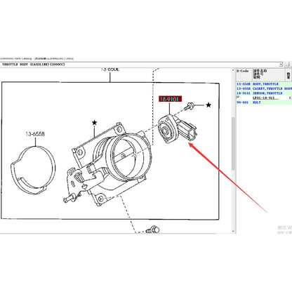 Sensor TPS Posicion Acelerador Alta Calidad para Mazda6 2002 GG 2.0 2.3 Mazda3 2004 BK 2.0  Mazda5 CR 2007 LF01-18-911