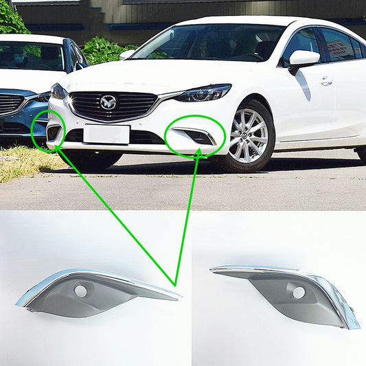 Fog Lights Cover Cap Chrome profile for Mazda6 2016-2018 GL GW2F-50-C11 / GW2F-50-C21