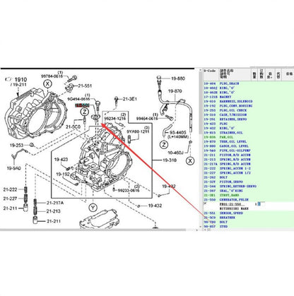 Car engine gear box generator pulse sensor for Mazda 323 family protege Mazda2 Demio 2003-2012 Mazda3 Mazda5 Mazda6 CX7 FN01-21-550