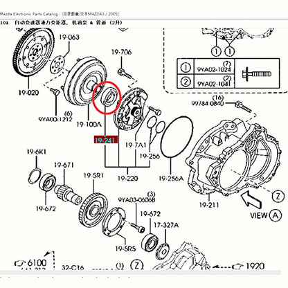 Automatic Transmission Oil Pump Seal Retainer for Mazda3 2003-2019 Mazda6 2002-2012 FN11-19-241