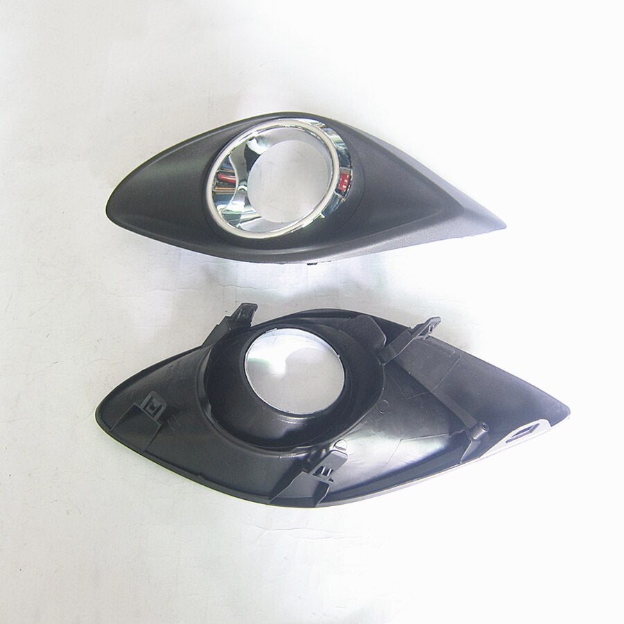 Fog Lights Set with Chrome Ring for Mazda2 2012-2014 sedan 51-680 / 51-690