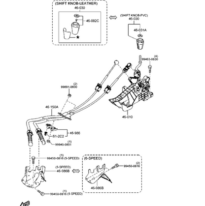 Piolas Cables Guayas Cambios Velocidad Transmision Manual para Mazda3 2008-2012 BL 5 Velocidades BBP3-46-500