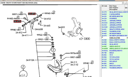 Buje Bandeja Superior Izquierda Derecha Alta Calidad para Mazda BT50 2006-2008 UR56-34-470